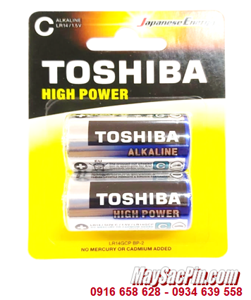 Pin Toshiba LR14GCP-BP2; Pin LR14GCP-BP2; Pin trung C 1.5v Alkaline Toshiba LR14GCP-BP2 Vỉ 2viên